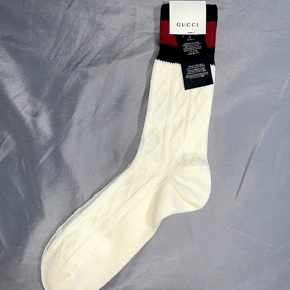 Gucci — Men’s Vintage Dress Socks Brand New with Tag — Classic Gucci Pattern